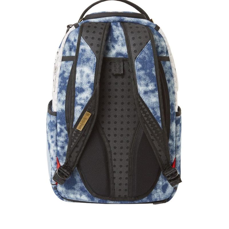 Out-of-Print Retro Do the Old Cowboy Stitching Shark Mouth Fashion Casual Trend Backpack Male and Female Middle School Student Schoolbag