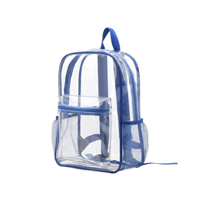 Waterproof transparent backpack PVC large capacity storage bag student school bag