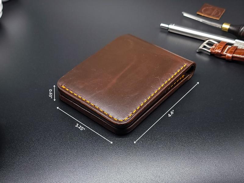 Bellicose Leather Bifold Wallet for Men - Handmade Full Grain Leather, Classic Style, Premium Quality, Built to Last Lifetime - Perfect Man Gift gift box men wallet