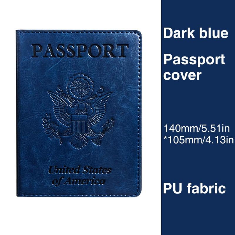 Passport Case, 1 Count PU Leather Passport Holder, Passport Cover, Passport Protector, Car Interior Accessories for Men & Women