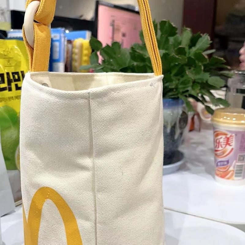 McDonald's Large Capacity Bucket Bag Canvas Backpack for Men and Women