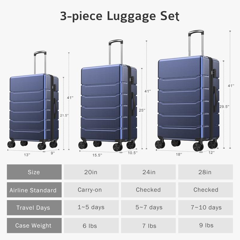 Sweet Furniture F Hardside Expandable Luggage,20 inch Carry on Lightweight Suitcase with Spinner Wheels,TSA Lock,Telescopic Handle and ABS Durable Material