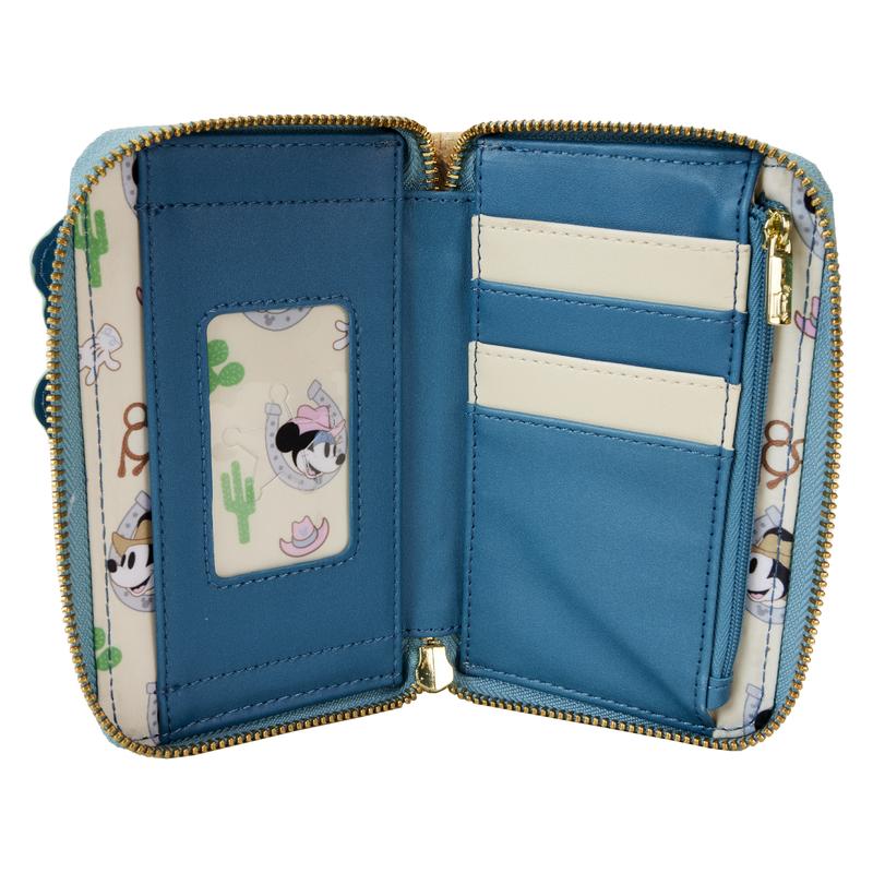 Western Mickey & Minnie Zip Around Wallet