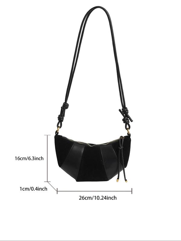 Women's Fashionable Patchwork Design Crossbody Bag, Casual Versatile Shoulder Bag for Daily Used, Trendy High-quality Daily Commuting Bag, Girl Fashionable Shopping Bag