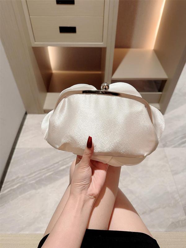 Women's Elegant Flower Design Evening Bag, 2024 New Style Exquisite Trendy Clutch Bag, Fashionable Wedding Bridesmaid  Handbag for Party Decoration