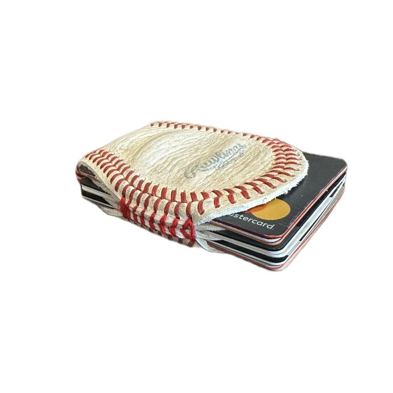 Baseball Wallet Money Clip Card Holder