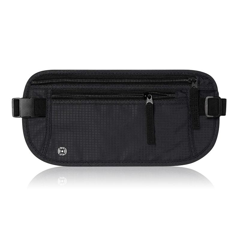 Super Slim RFID Protected Money Belt and Passport Holder For Travel card