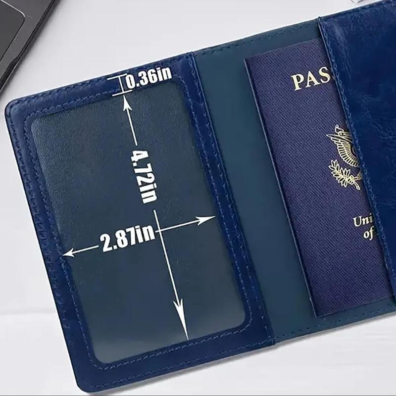 Passport Case, 1 Count PU Leather Passport Holder, Passport Cover, Passport Protector, Car Interior Accessories for Men & Women