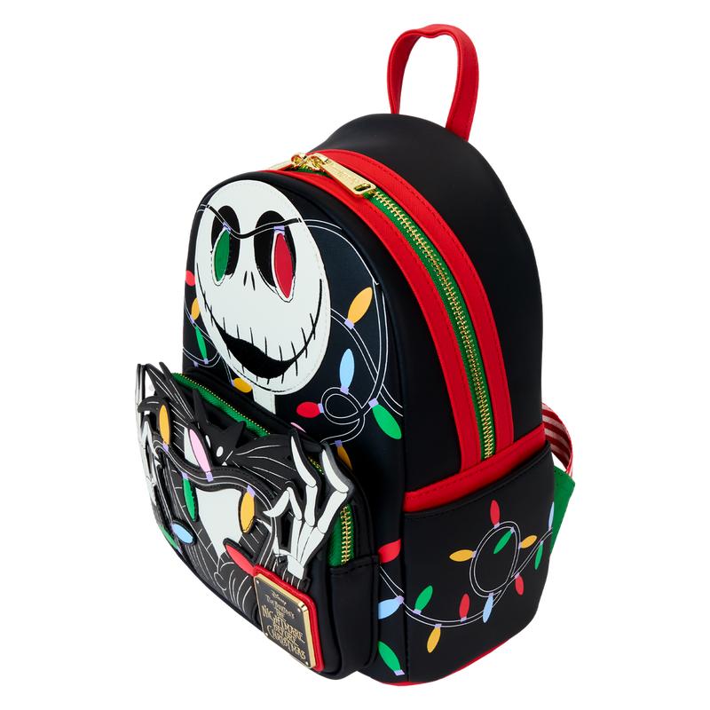 The Nightmare Before Christmas Jack Wrapped In Lights Light Up Glow Mini Backpack