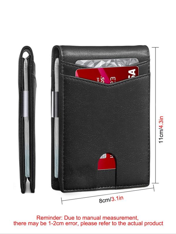 Business Rfid Blocking Bifold Wallet with Card Slots, Card Holder Cute Mini Purses, Wallet for Men, Spring Trendy Wallet for Men for Work Daily, Credit Card Covers