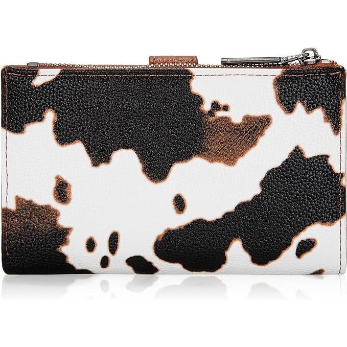 Wrangler Cow Print Snap Closure Wallet