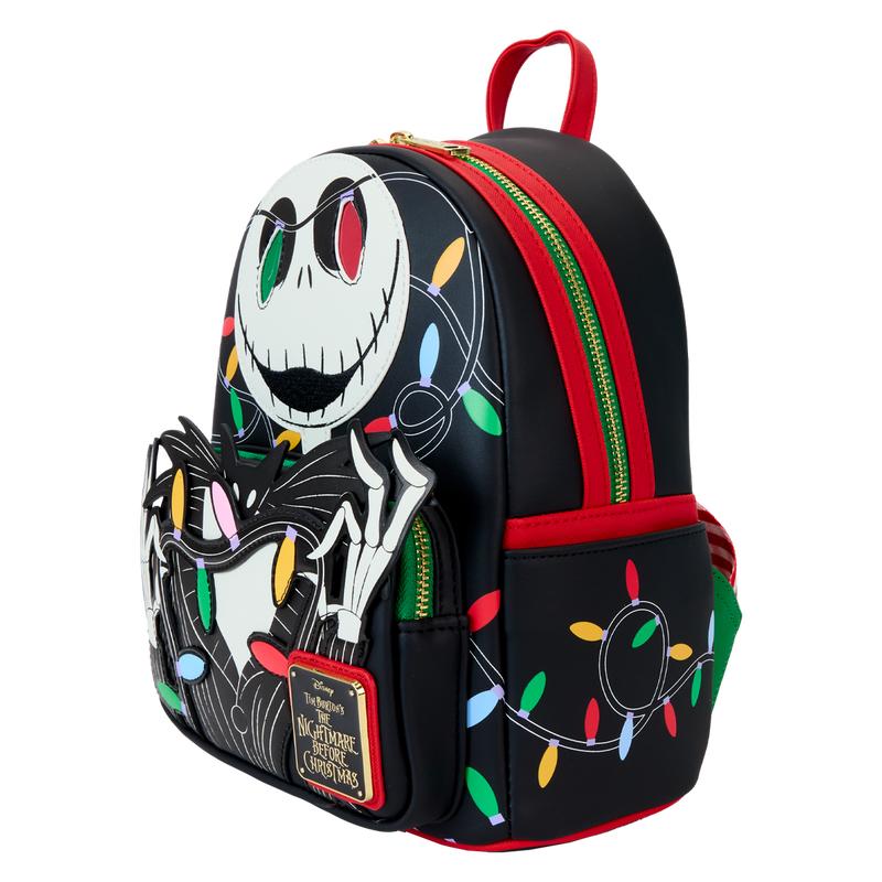 The Nightmare Before Christmas Jack Wrapped In Lights Light Up Glow Mini Backpack