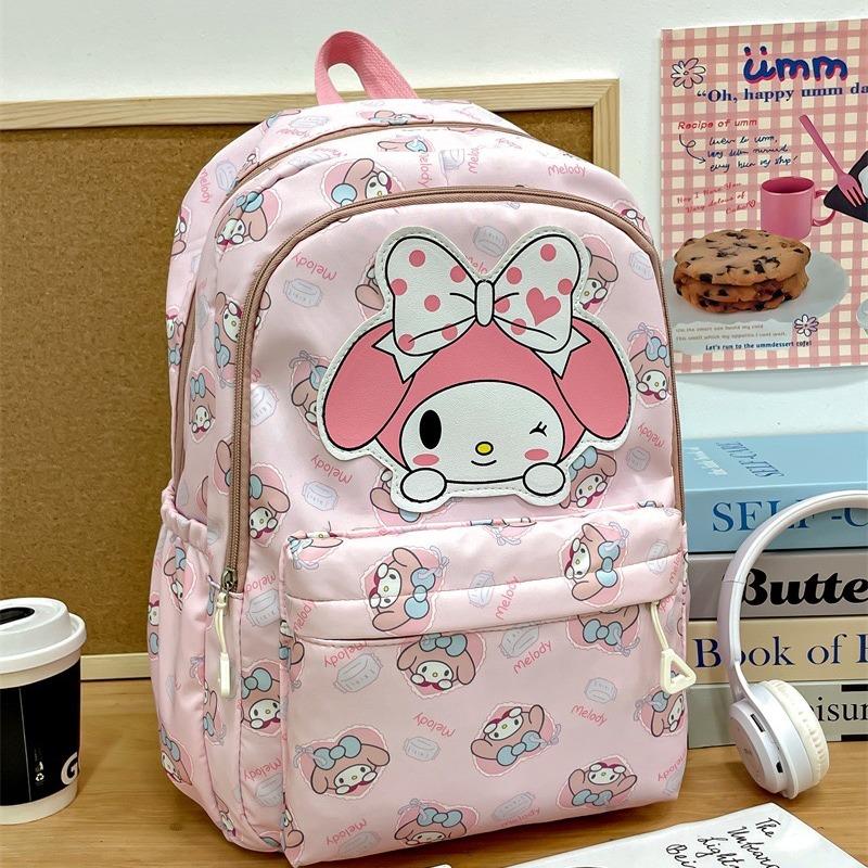 CinnaMorell backpack My Melody backpack Kuromi backpack Hello kitty backpack all over print casual backpack laptop backpack travel hiking rucksack