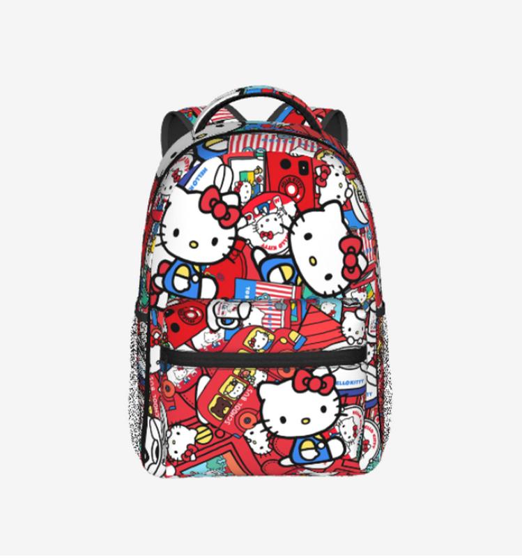 Hello Kitty Backpack 3d Printed Cartoon Backpacks Travel Daypacks