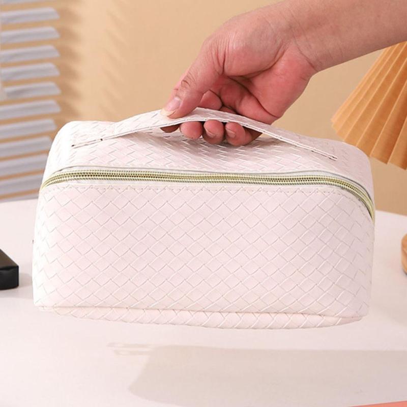 Large Capacity Portable Makeup Bag, Multifunctional Cosmetic Storage Bag, Zipper Makeup Organizer Pouch, Versatile Storage Bag for Travel, Outing, Daily Use