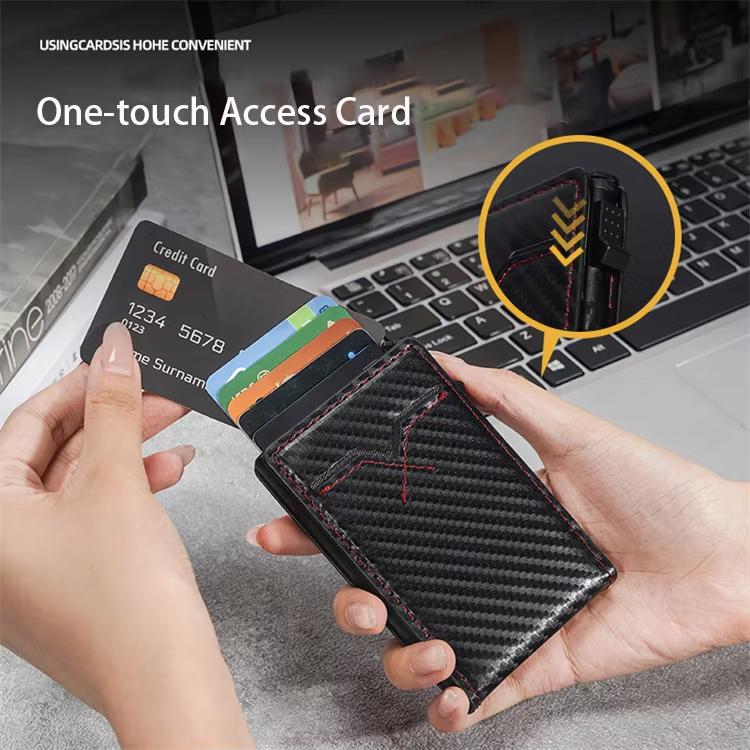 Wallet for Men - with Money Clip Slim Leather Slots Credit Card Holder RFID Blocking Bifold Minimalist Wallet With 1 ID Window