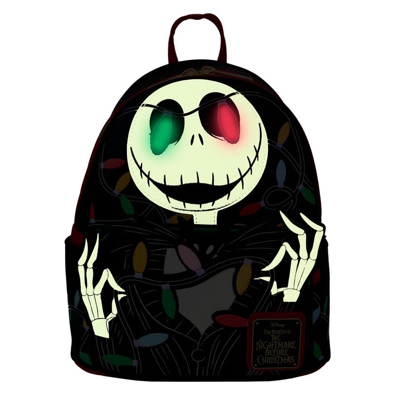 The Nightmare Before Christmas Jack Wrapped In Lights Light Up Glow Mini Backpack