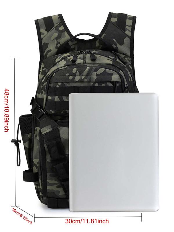 Camo Pattern Backpack, Durable Fashionable Backpack, Outdoor Adventure Backpack, Hiking & Climbing Backpack, Fashionable Travel Backpack