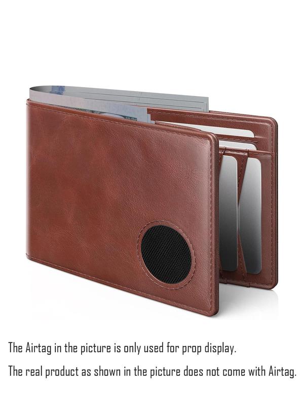 Men's 2024 New Stylish Simple Plain Pu Leather Card Holder, Multiple Card Slots, Casual Plain Bifold Wallet for Daily Use, Trendy Versatile High-quality Daily Wallet for Men