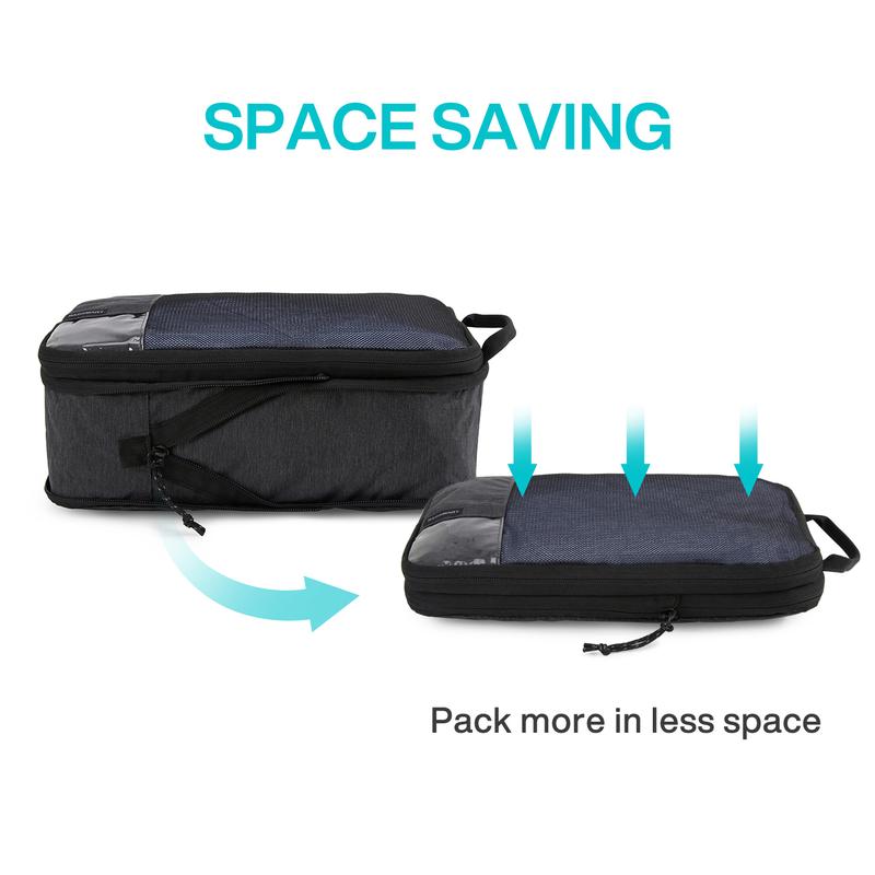 Compression Packing Cubes for Suitcases, BAGSMART 6 Set 4 Set 2 Set Travel Essentials for Travel Organizer Cubes, Lightweight Luggage Suitcase Organizer Bags, Packing Organizers as Travel Accessories