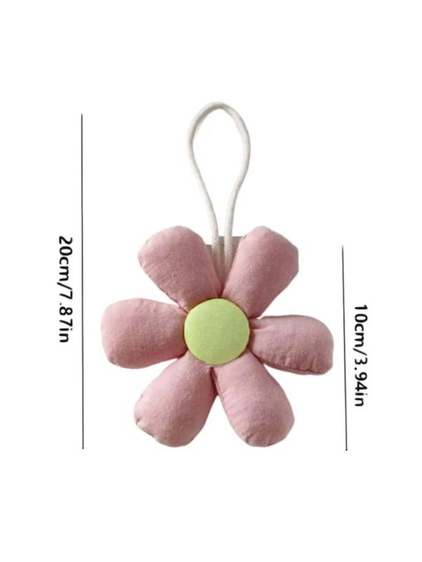 Women's Colorful Cute Flower Shaped Charm, Elegant Novelty Bag Charm, Kawaii Accessories for Bag & Key Decor As Gift for Women & Girls