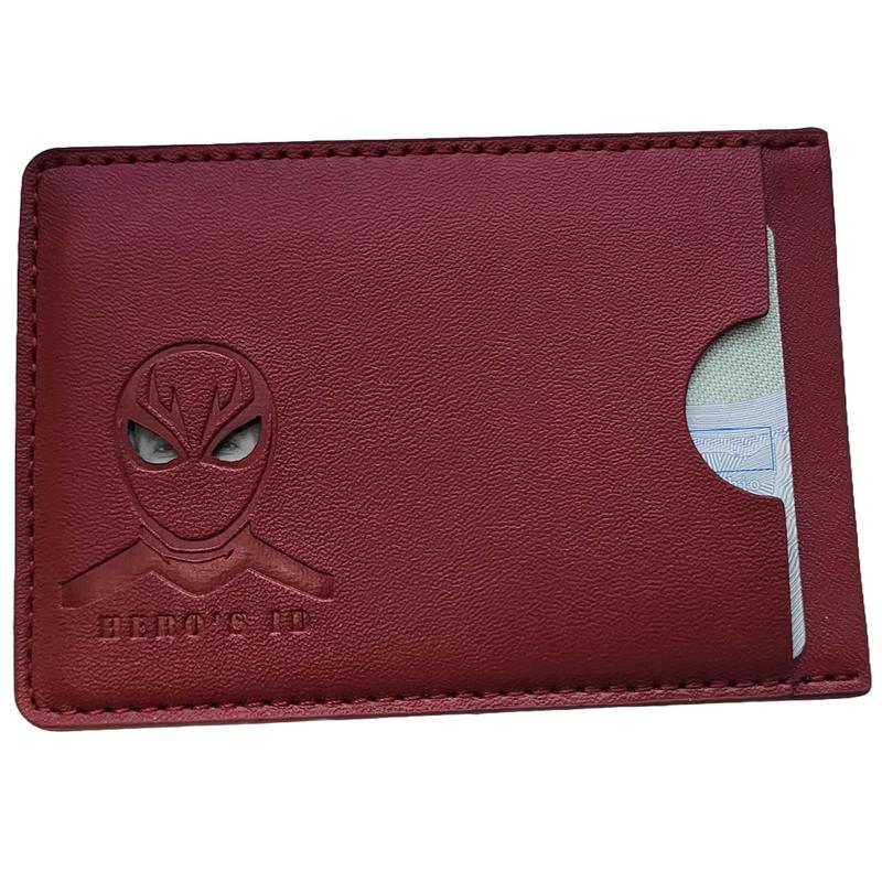 Bat ID Wallet - Leather wallet with a superhero mask like Spiderman