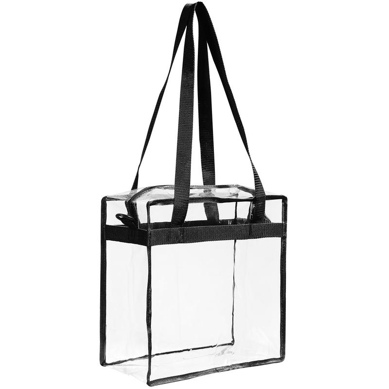 Clear bags Stadium Approved Clear Tote Bag with Zipper Closure Crossbody Messenger Shoulder Bag with Adjustable Strap tote bag