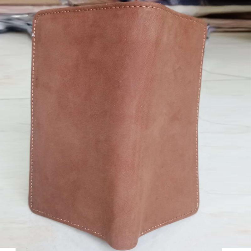 Men's Multi-Pocket Card Holder Wallet with Card Slots in Light Brown and Dark Brown pure Leather