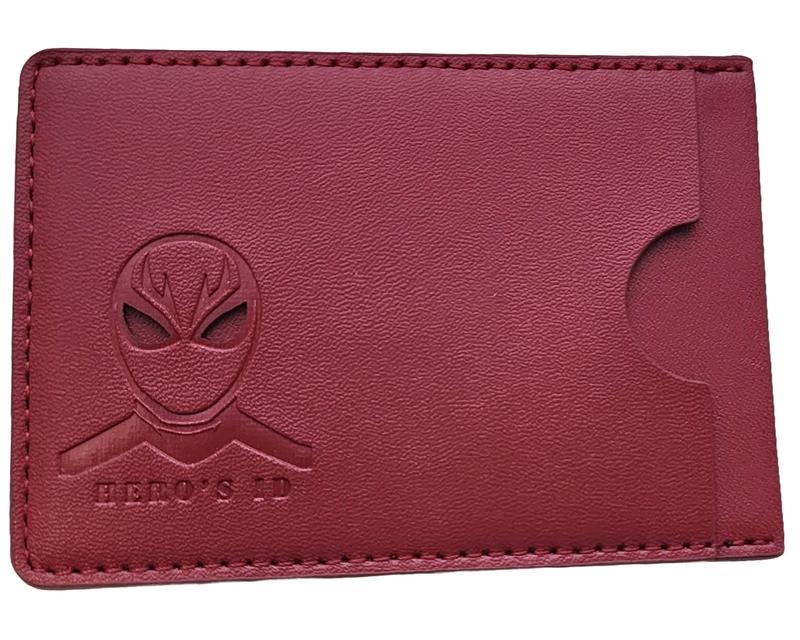 Bat ID Wallet - Leather wallet with a superhero mask like Spiderman