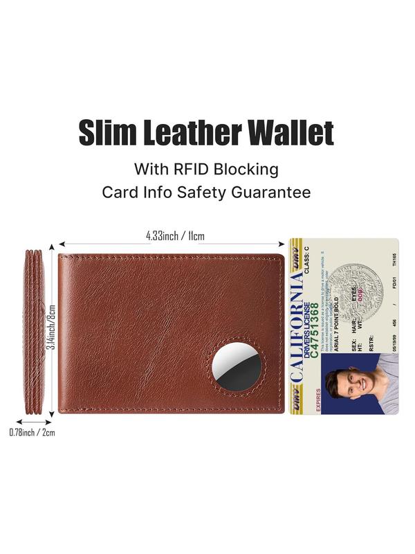 Men's 2024 New Stylish Simple Plain Pu Leather Card Holder, Multiple Card Slots, Casual Plain Bifold Wallet for Daily Use, Trendy Versatile High-quality Daily Wallet for Men