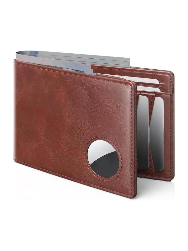 Men's 2024 New Stylish Simple Plain Pu Leather Card Holder, Multiple Card Slots, Casual Plain Bifold Wallet for Daily Use, Trendy Versatile High-quality Daily Wallet for Men