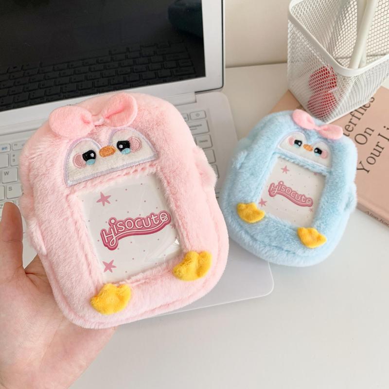 Cute Cartoon Animal Design Keychain Bag, 1 Count Mini Coin Purse, Headphone Bag, Portable Storage Bag for Home & Travel, Home Organizer