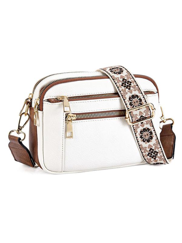 Women's Fashionable Ethnic Pattern Strap Crossbody Bag, Casual Versatile Shoulder Bag for Daily Used, Trendy All-match Commuter Bag