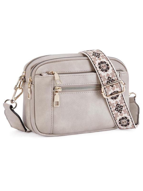 Women's Fashionable Ethnic Pattern Strap Crossbody Bag, Casual Versatile Shoulder Bag for Daily Used, Trendy All-match Commuter Bag