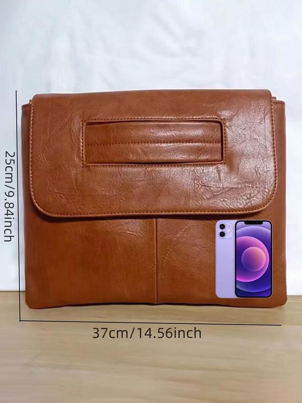 Women's 2024 Vintage Solid Matching Pu Leather Clutch Bag, Large Capacity Wristlet  Clutch  Handbags for Work, Ladies Purse Designer Envelop Clutch Bags