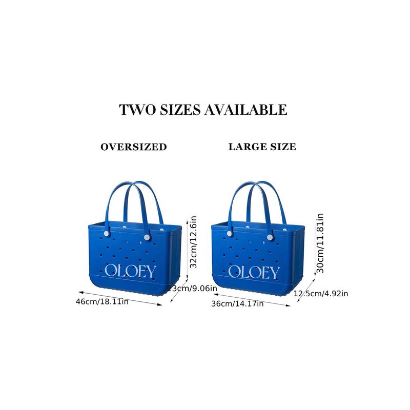 OLOEY Waterproof  Beach Tote, Travel Bags,Rubber Sandproof Large Size,Handbag for Sports Gym Travel Market Outdoor