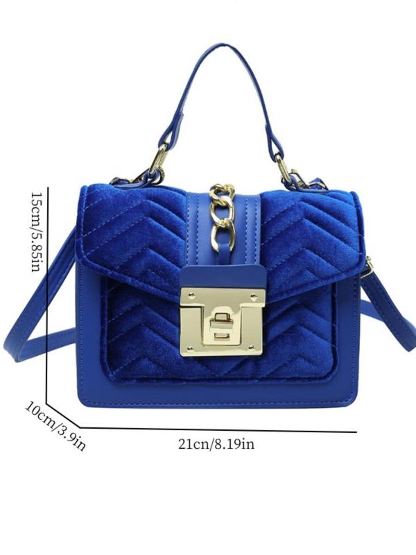 Women's Fashion Classic Colorblock Quilted Pattern Handbag, Casual Versatile Commuter Flap Shoulder Bag, Female Classic Crossbody Bag for Daily Wear