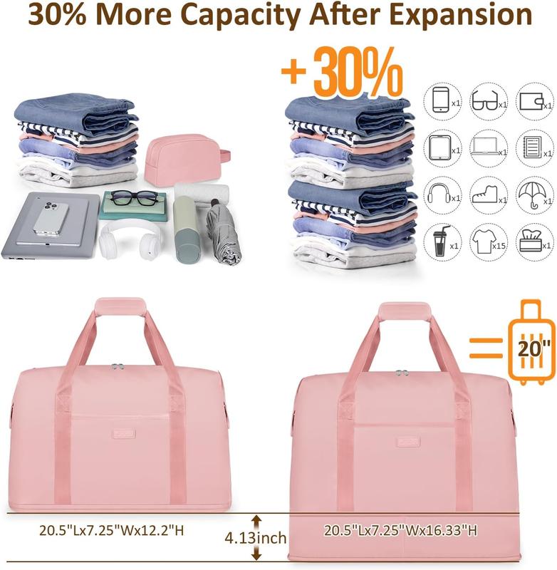 Expandable Travel Duffle Bags Weekender Overnight Bags for Women Men  Bag for Women Labor Delivery with Toiletry Bag