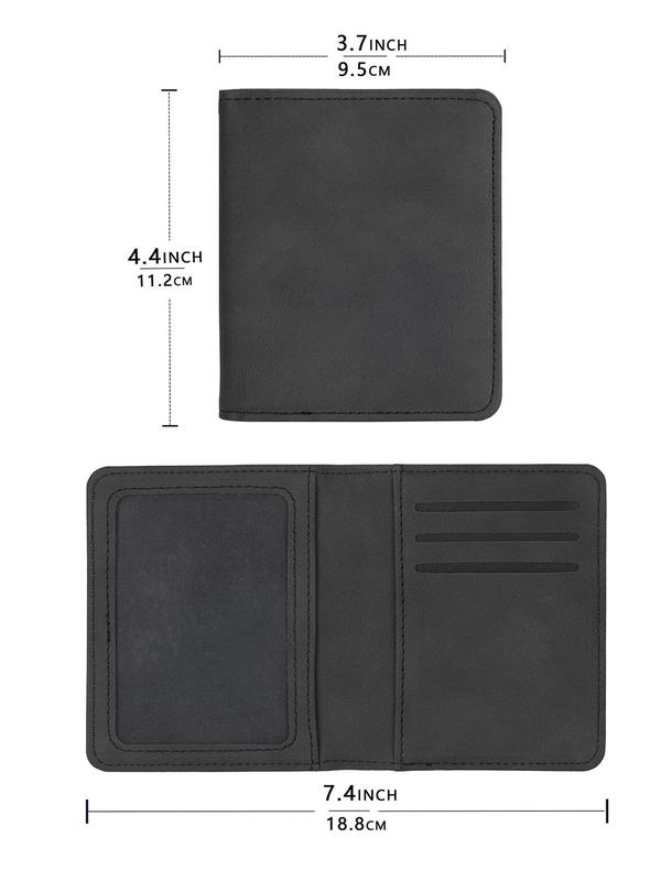 Women's Minimalist Casual Plain Portable Cardholder, Simple Design Business Style Short Wallet, RFID Blocking Card Holder For Work Office & Daily Used