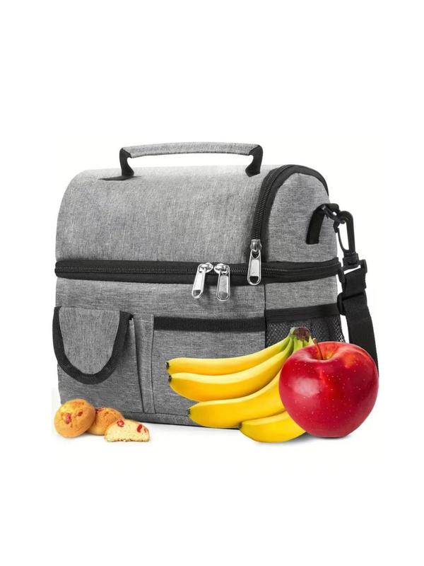 Large Capacity Lunch Bag,  Insulated Lunch Bag with Handle, Portable Lunch Bag For Work, School, Travel, Picnic