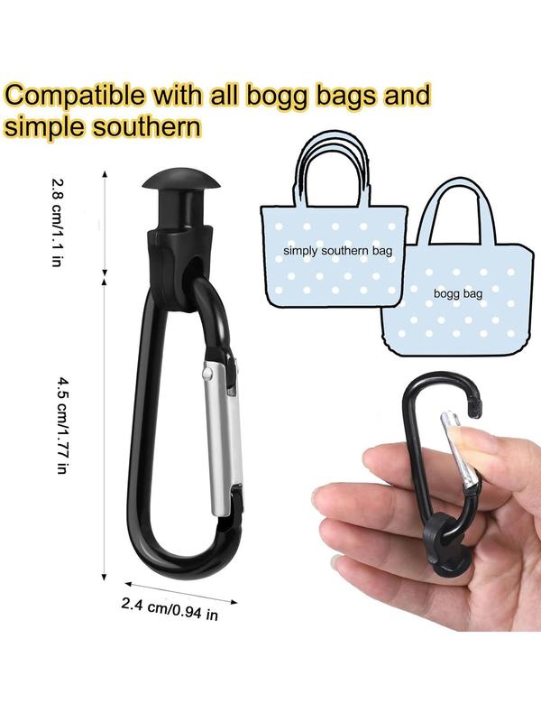 Bag Hooks Charm for Southern Bag, Solid Color Bag Hooks Keychain, Bag Charm for Bogg Bag, Simple Bag Accessories for Travel & Daily Use