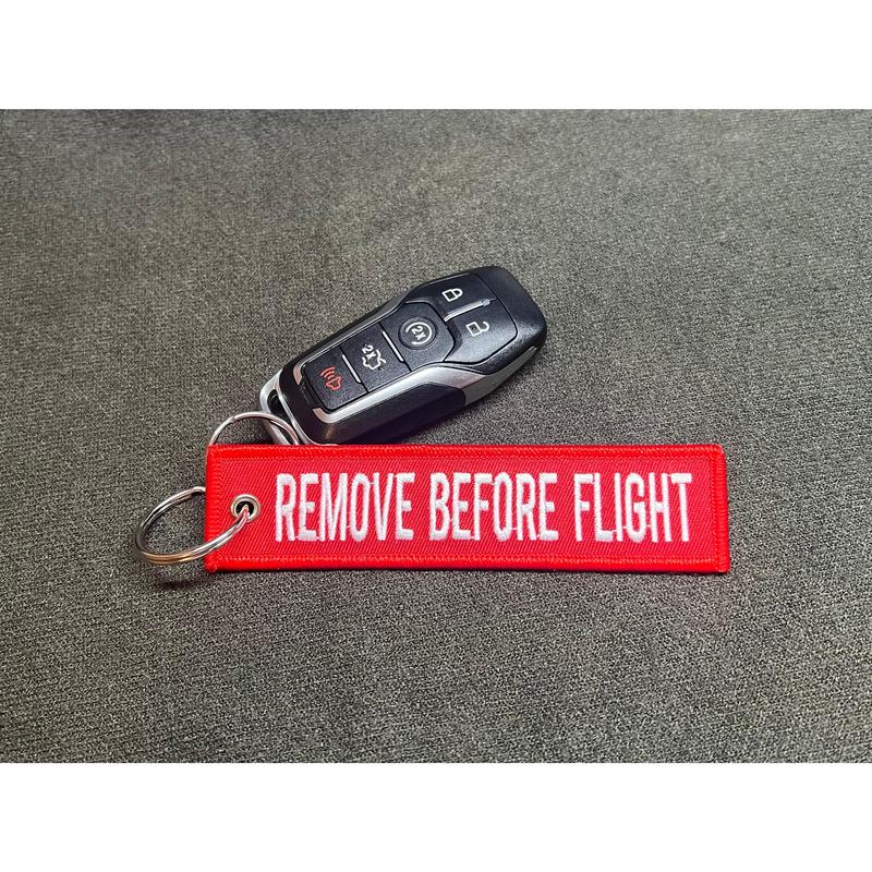 Remove Before Flight Pilot Aircraft Keychain Tag Travel Luggage Bag Tag