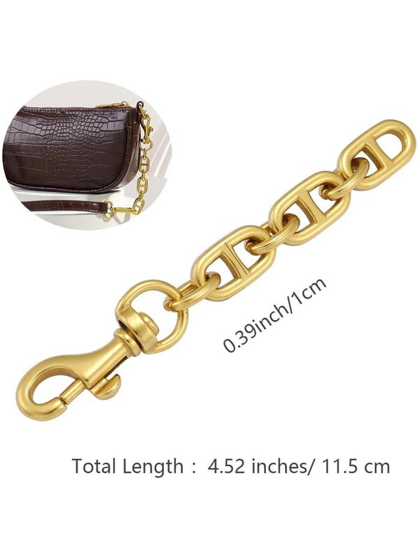 Chain Design Bag Strap (2pcs), Casual Solid Color Bag Strap for Crossbody Bag Handbag, Fashion Bag Accessories for Women & Men