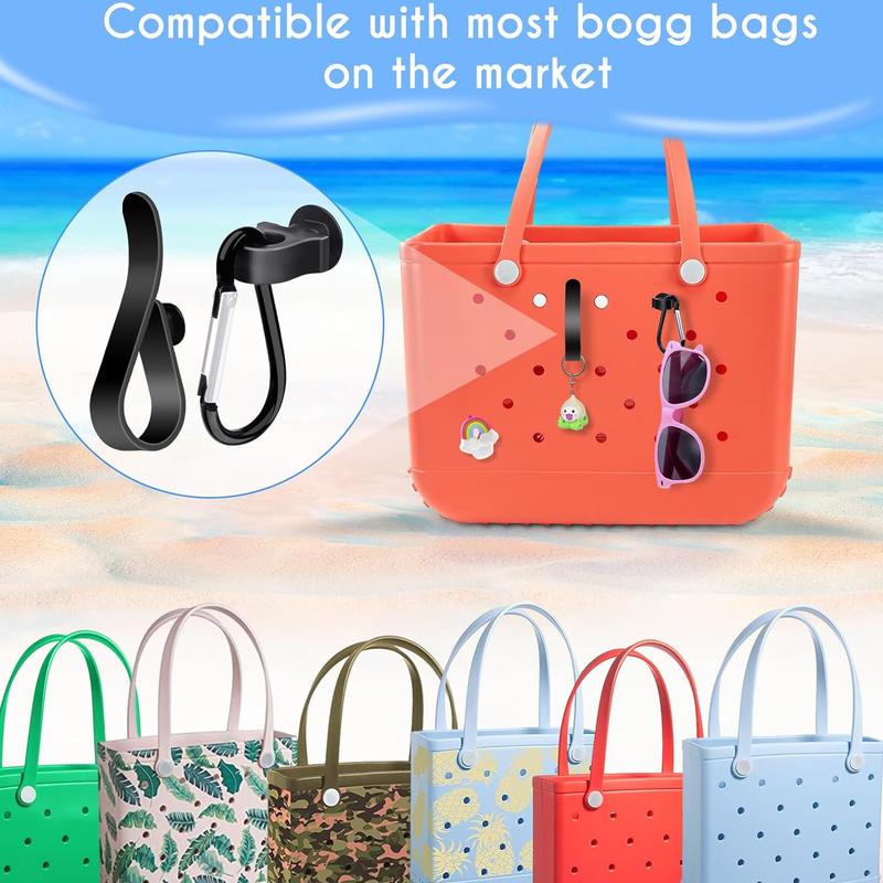 Bag Hole Hooks, 6 Counts set Hooks for Bogg Bag, Compatible with Bogg Bag All Sizes, Suitable for Key, Sunglasses, Earphones, Water Bottle, Beach Essentials, Travel Essentials