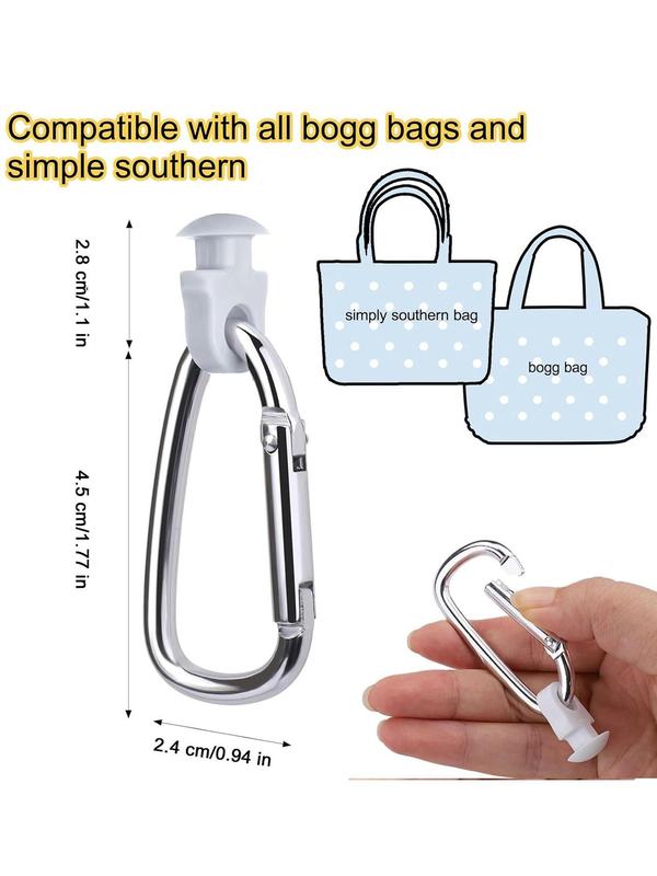 Bag Hooks Charm for Southern Bag, Solid Color Bag Hooks Keychain, Bag Charm for Bogg Bag, Simple Bag Accessories for Travel & Daily Use