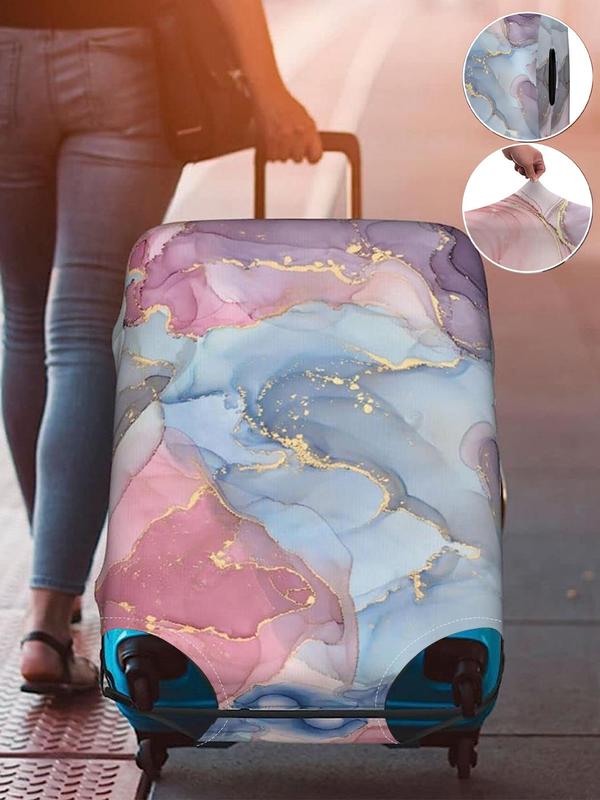 Colorful All Over Pattern Luggage Cover, Stretch Fabric Suitcase  Carry on Luggage Protector, Baggage Dust Case Cover for 18-32 Inch Suitcase Case