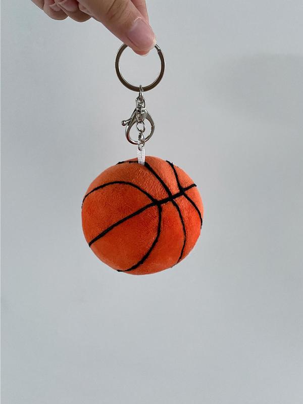 Basketball Football Shaped Plush Toy Bag Charm, Simulation Stuffed Toy Charm, Cute Basketball Toy, Bag Decoration, Best Gifts, Birthday Gift