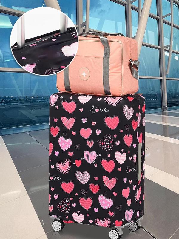 Colorful All Over Pattern Luggage Cover, Stretch Fabric Suitcase  Carry on Luggage Protector, Baggage Dust Case Cover for 18-32 Inch Suitcase Case