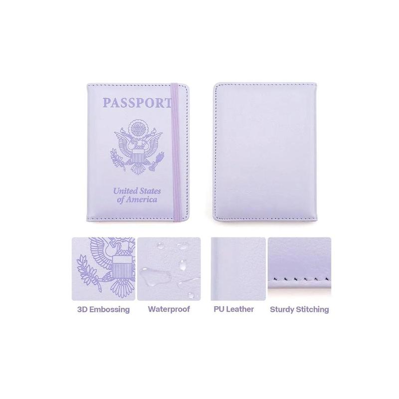 Passport Holder, Passport and Vaccine Card Holder Combo Passport Cover Passport Wallet Passport Holder Passport Case Passport Card Holder Family Pen Holder Passport Holder for Women Men