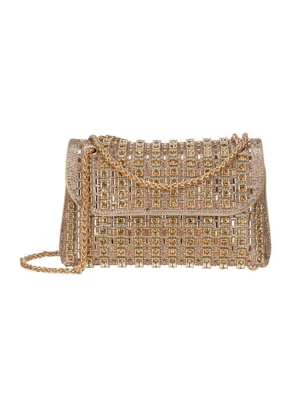 Women's Rhinestone Decor Evening Bag, Exquisite Crossbody Bag with Chain Strap, Versatile Commuting Bag, Girl Designer Shopping Bag, Crossbody Bag for Women Gift, Fall Outfits, Fall Freshness